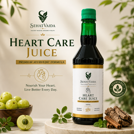 SehatVaida Heart Care Juice – 500 ML | Premium Ayurvedic Heart Wellness Formula