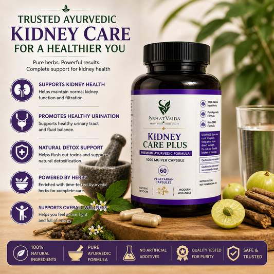 SehatVaida Kidney Care Plus – 1000 MG | 60 Vegetarian Capsules