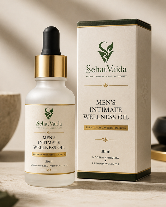 SehatVaida Men's Intimate Wellness Oil | Premium Ayurvedic Formula | 30ml