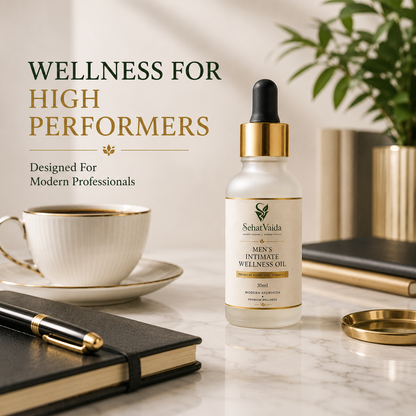 SehatVaida Men's Intimate Wellness Oil | Premium Ayurvedic Formula | 30ml