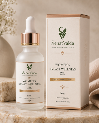SehatVaida Women's Breast Wellness Oil | Premium Ayurvedic Formula | 50ml